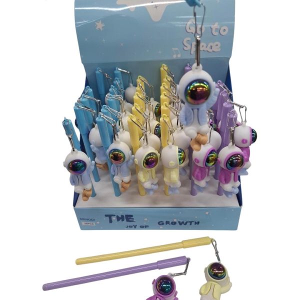 Lapicera infantil con dige 6cm astronauta colgante- 40971