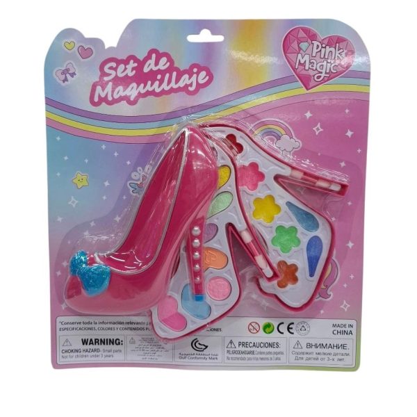 Set cosmetica infantil doble piso zapato- 51479
