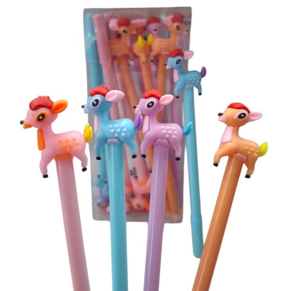 Lapicera infantil x 12 aplique bambi x 12u en caja- 55915