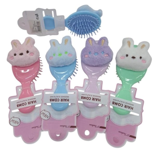Cepillo infantil para el pelo dorno carita peluche-66164