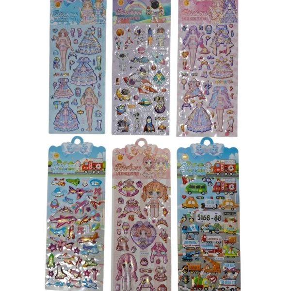 Stickers con relieve surtidos- 67185