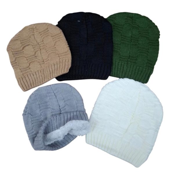 Gorro tejido interior pelcuhe- 80353