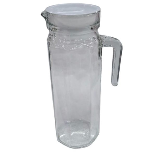 Jarra de vidrio 1 lt con tapa- 83311