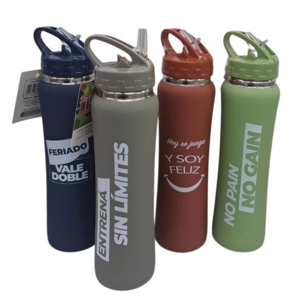 Botella acero 750 cc con pico- 85907