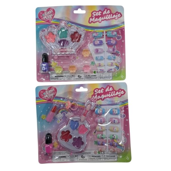 Set cosmetica infantil con accesorios en blister-87477