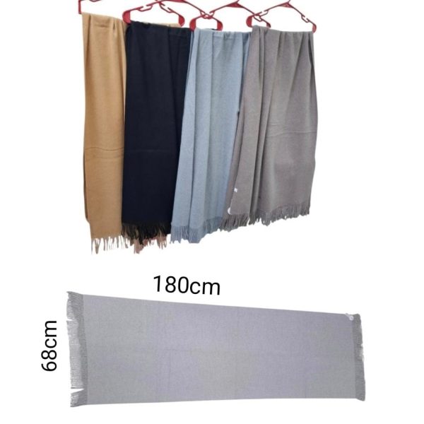 Chalina-bufanda bremer 68x180cm lisa- 88021
