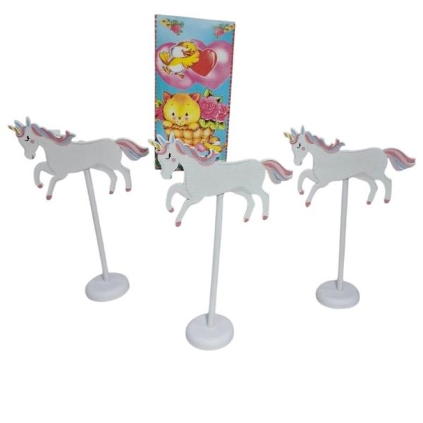 Porta tarjeta o notas unicornio con broche-82171