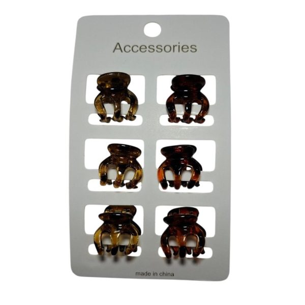 Broche carey  2 cm x 6u en blister- 15672
