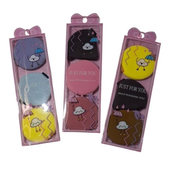 Cisne maquillaje x 3u en caja pvc- 16001