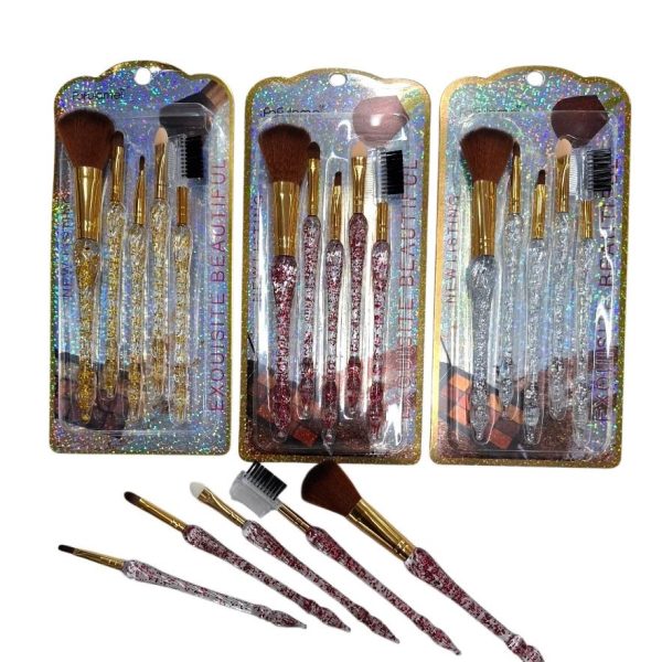 Set brochas x 5 para maquillaje- 21013