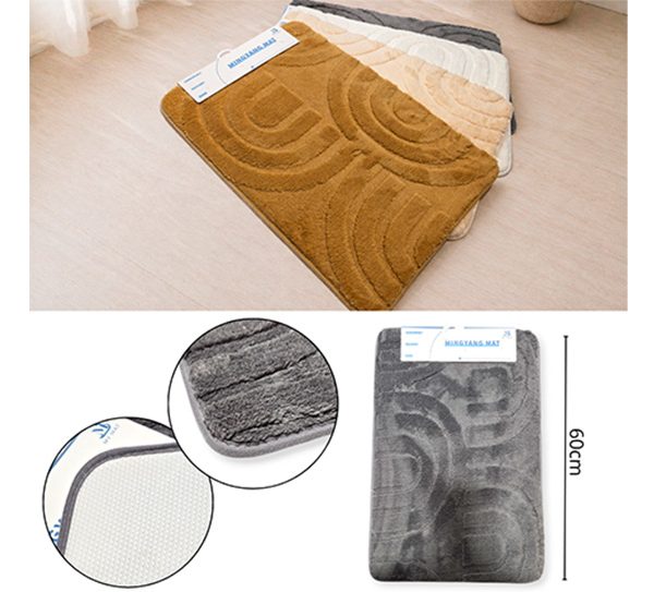 ALFOMBRA TEXTIL ANTIDESLIZANTE 40X60CM 4 COLORES ARCO-18355