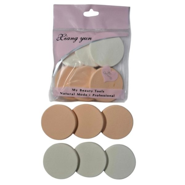 Esponja maquillaje x 6u latex- 34637