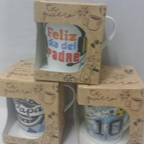 Taza plastica conica en caja deco DIA DEL PADRE- 45762