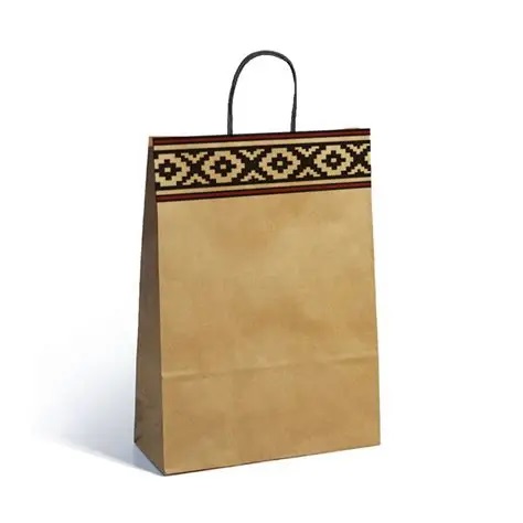 Bolsa de Regalo 30x41 con Guarda Pampa manija torzada- 85941