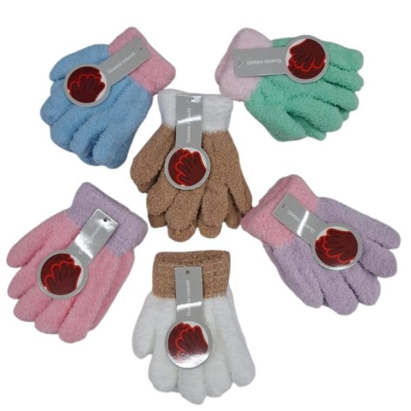 Guante infantil tipo chenille- 87567