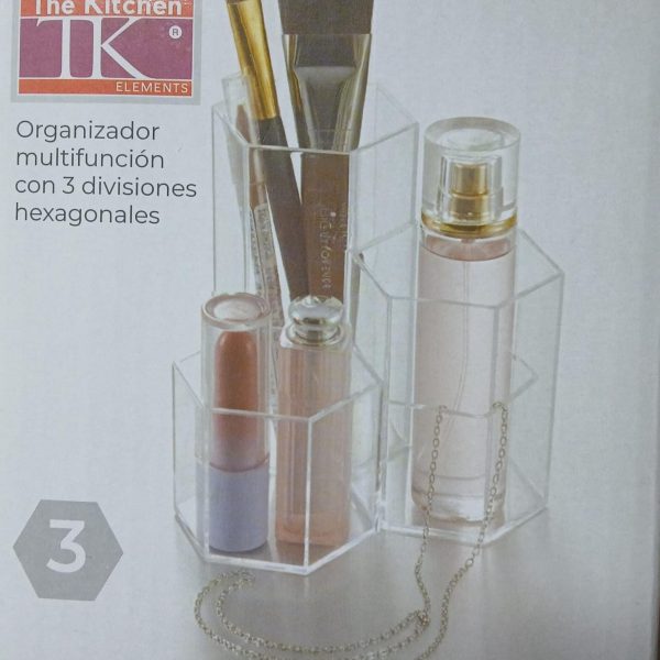 Organizador Cosmetico Acrilico 3 divisiones- 90449