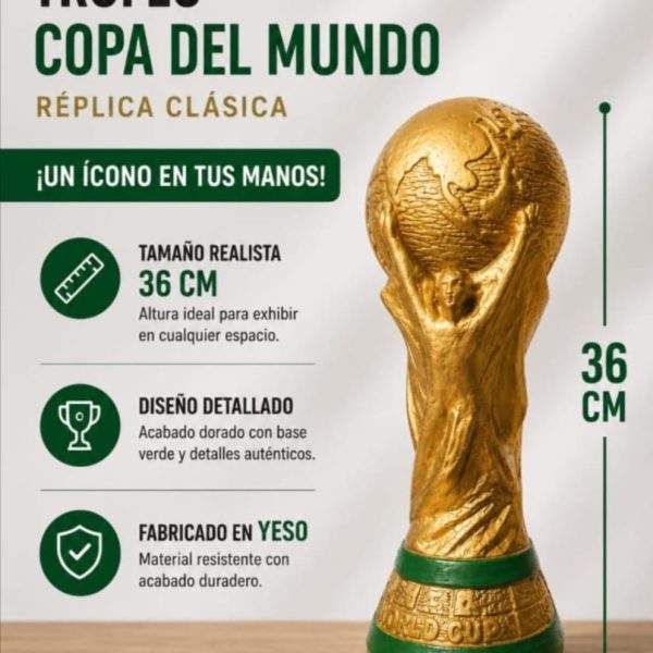 Copa del Mundo  yeso 36 cm- 10414