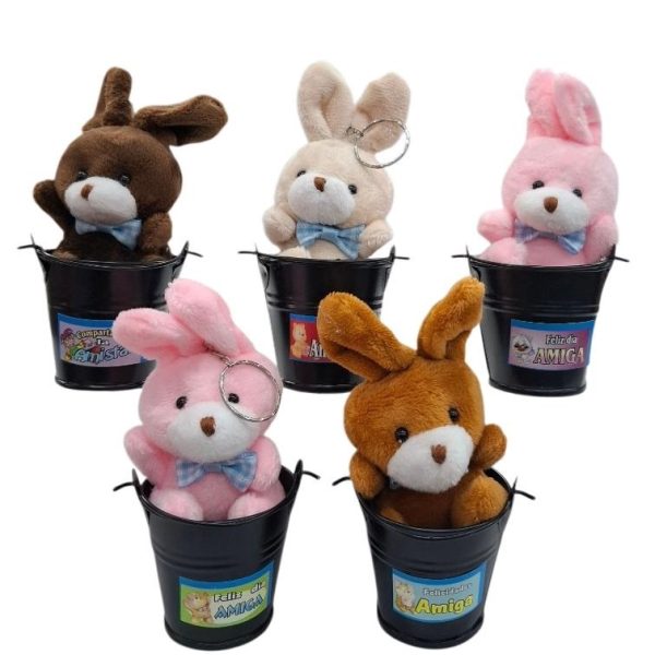 Baldecito metal 5,5x6 cm con peluche -37560