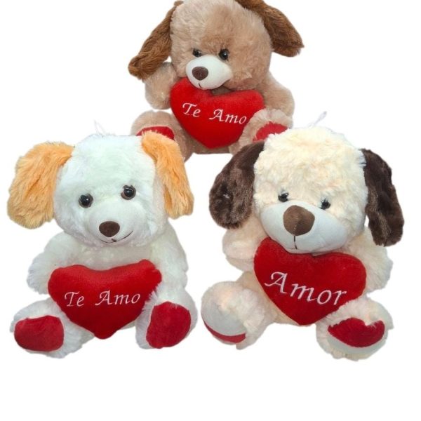 Oso peluche 25 cm con corazon TE AMO-395930A