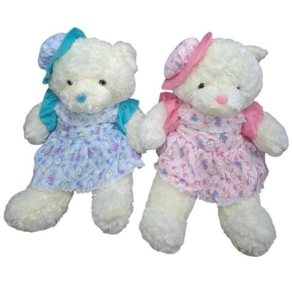 Osa 40 cm con vestido y sombrero- 80672