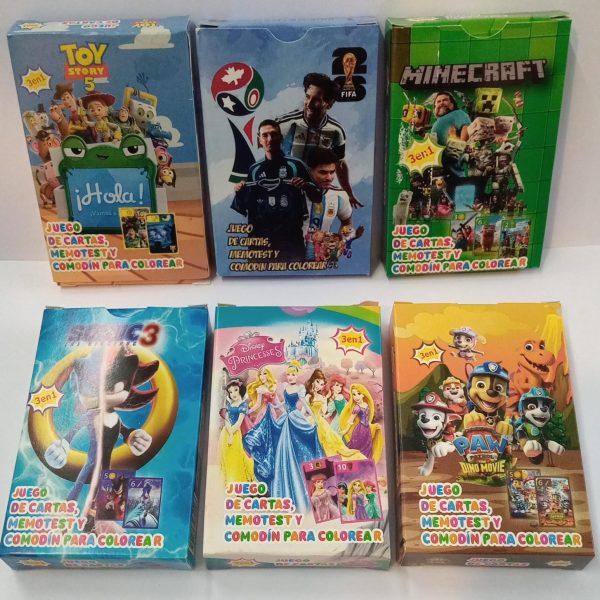 Naipes infantiles x 10u surtido personajes-10080