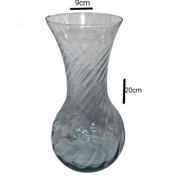 Florero  vidrio DOMPY 20 cm -4788p