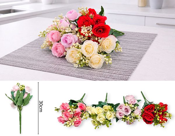 Ramo 30 cm Rosas -01453