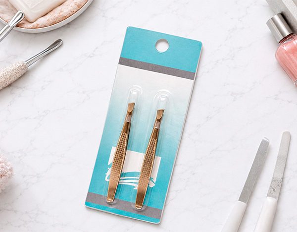 Pinza depilar 8,5 cm x 2 u en blister- 06177
