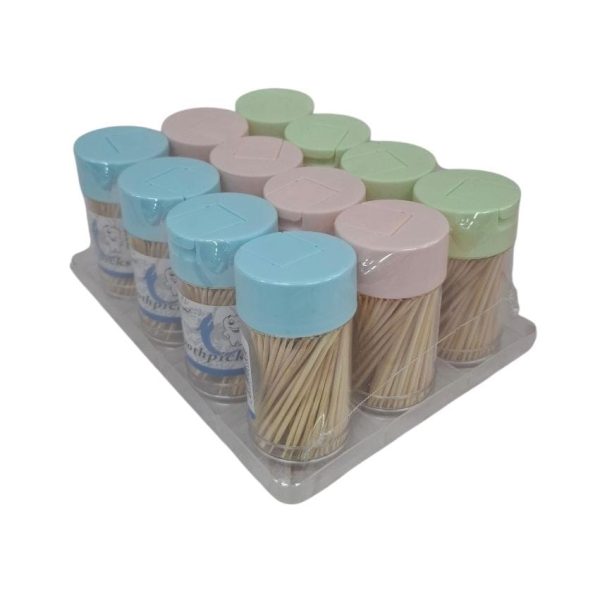 ESCARBADIENTES EN ESTUCHE ACRILICO X 12U- 13670
