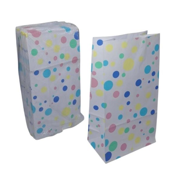 Sobres x50 para cotillon 14x8x26 cm LUNARES- 18404