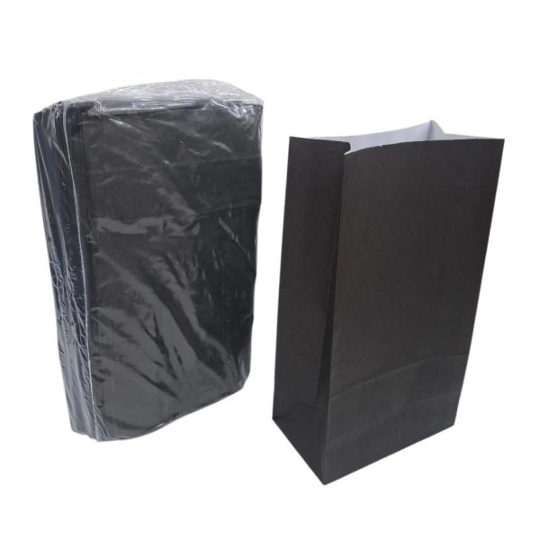 Sobre x 50 u Cotillon papel liso negro 14x8x26 cm - 18602