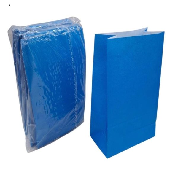 Sobre x 50 u Cotillon papel liso AZUL 14x8x26 cm - 18619