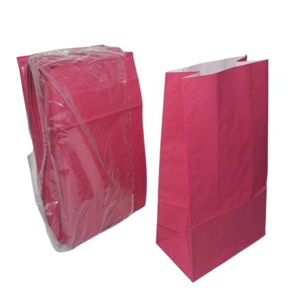 Sobre x 50 u Cotillon papel liso FUCSIA 14x8x26 cm- 18626