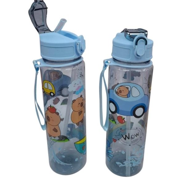Botella plastica con sorbete 750ml con diseño- 86350