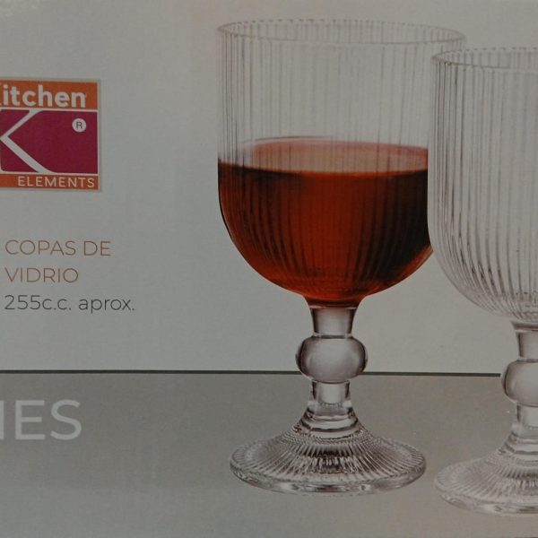 Copas LINES  x 6u capacidad 255cc en caja- 87029
