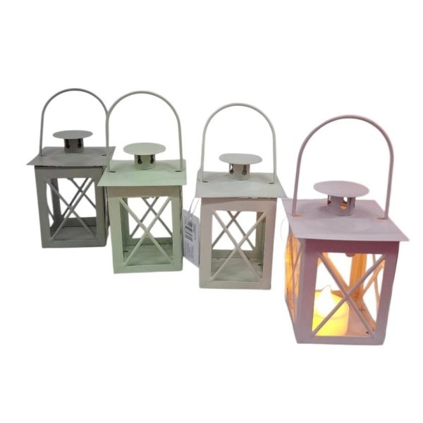 Farolito Metal y Vidrio 11 cm-89615