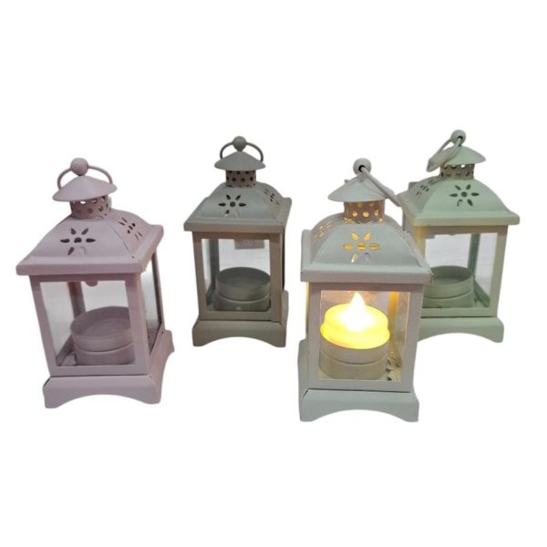 Farolito Metal y Vidrio 11 cm-89622