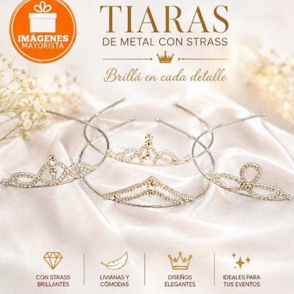Tiara finita con strass- CV2201