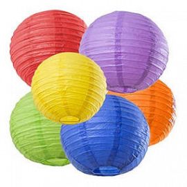 Lampara de papel COLOR 12" (30cm) - 11345
