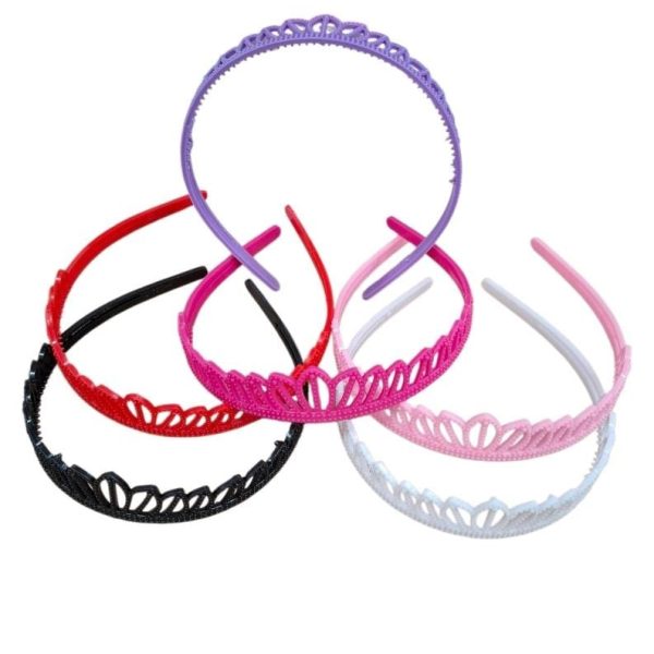 Vincha plastica infantil CORONITA colores surtidos - 15028