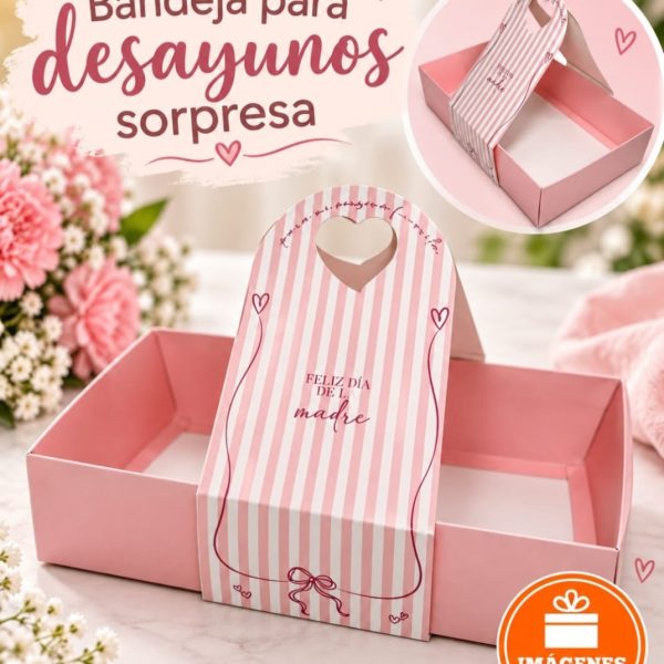 Caja box 33 Lazos FELIZ DIA MAMA 33X20X8cm- 2008SC