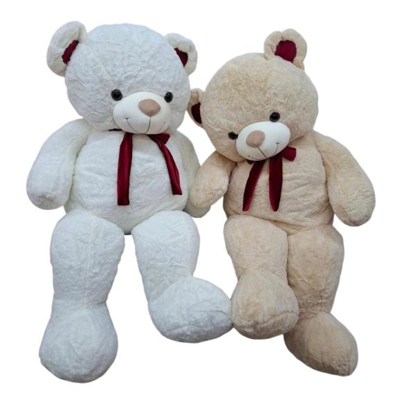 Oso peluche 130cm con moño chifon- 3057