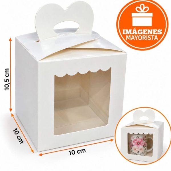 Caja para tazas 10,5x10,5 blancas- 470SC