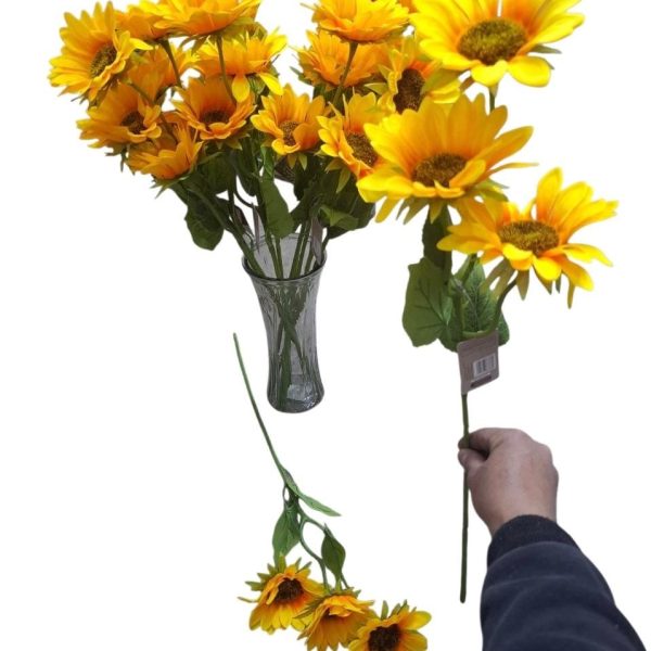 Vara 63 cm x 3 flores Girasol-83880