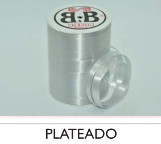 Cinta 1 cm x 500mts PLATA - 98519