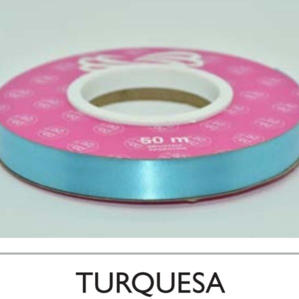Cinta Lisa 12mmx50mts TURQUESA- 98524