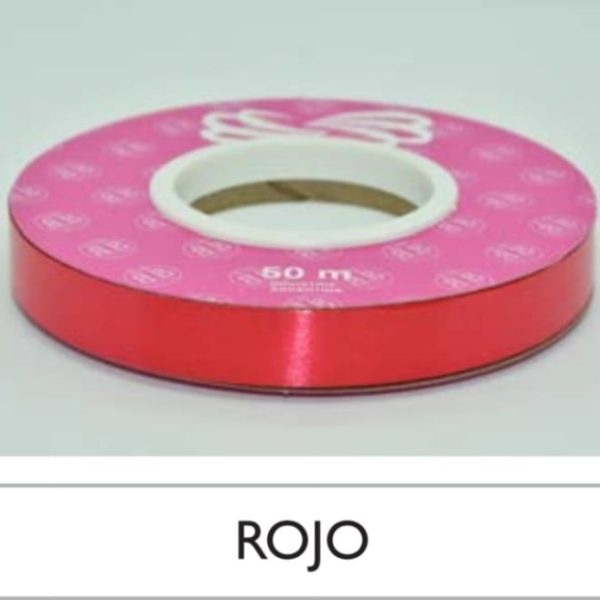 Cinta Lisa 12mmx50mts ROJA- 98537