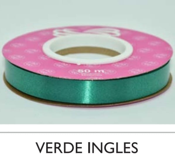 Cinta Lisa 12mmx50mts VERDE INGLES- 98555