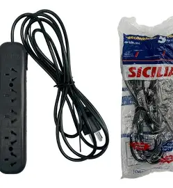 Prolongador 5 tomas con tecla 3mt-125235