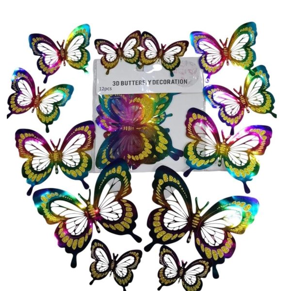 Mariposas x12u Multicolor- 09346M